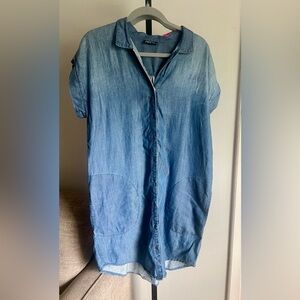 Denim Blue Button-Up‎ Dress size M